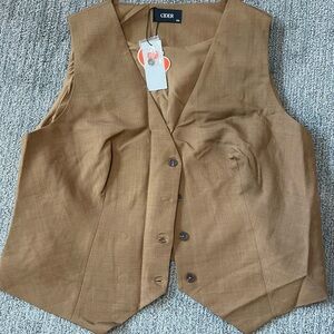 Cider Brown Button-Up Vest